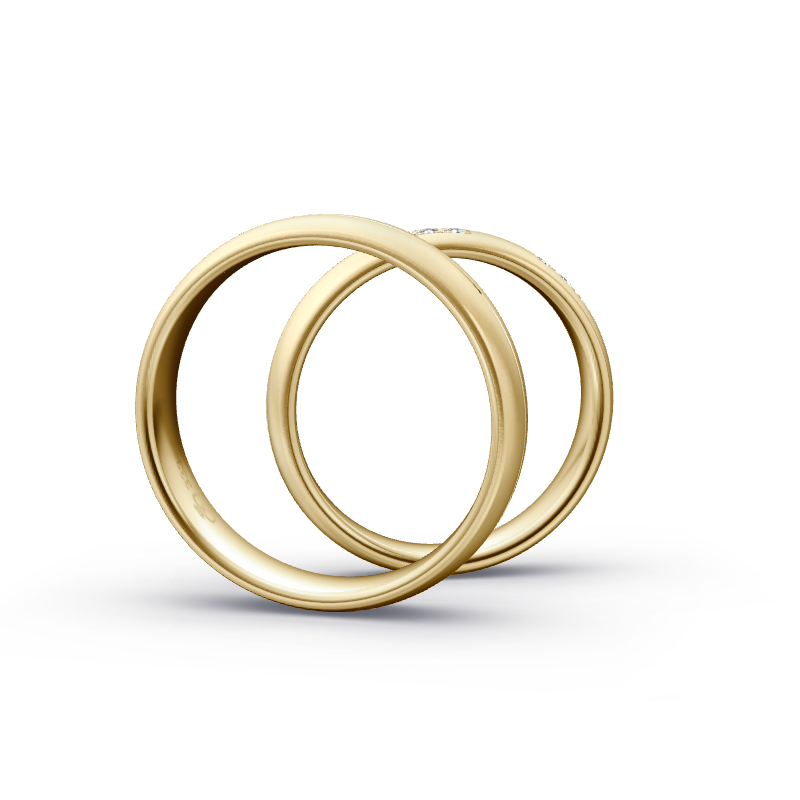 Miniaturbild: Trauringe TL3674 - Gelbgold (Sandmatt fein) | Eheringe aus Gold