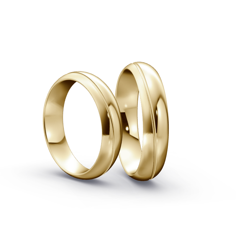 Miniaturbild: Trauringe TL4247 - Gelbgold (Poliert) | Eheringe aus Gold