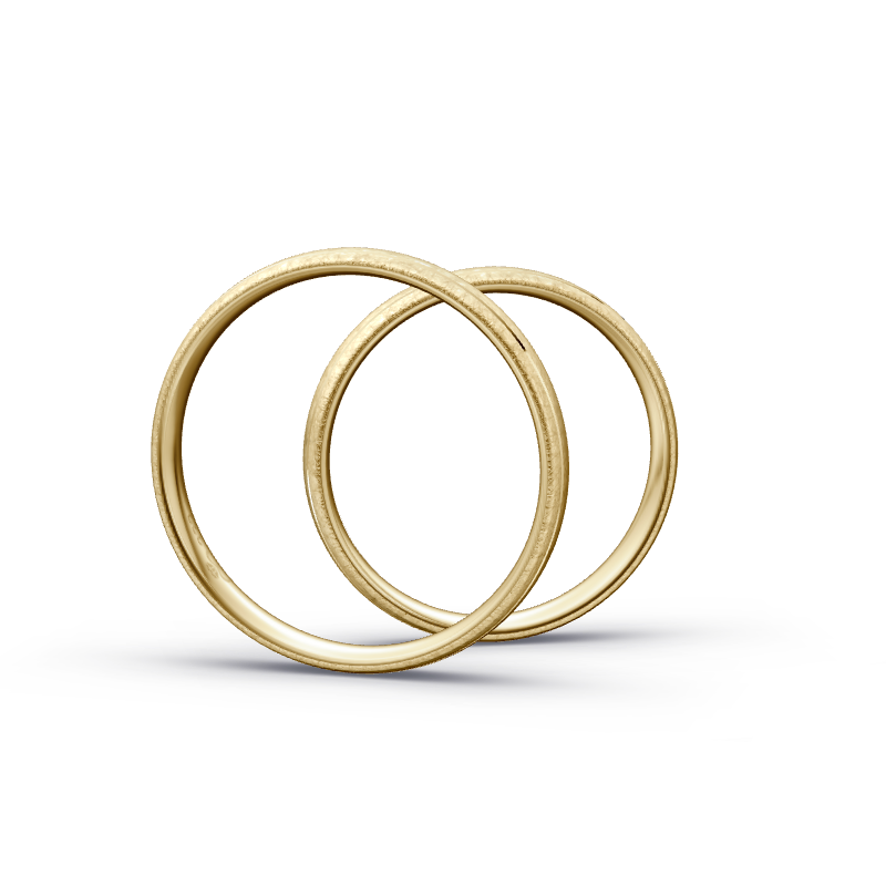 Miniaturbild: Trauringe TL8990 - Gelbgold (Eismatt) | Eheringe aus Gold