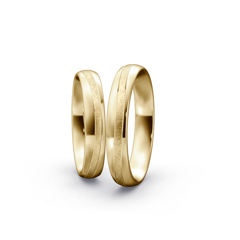 Miniaturbild: Trauringe TL5304 - Gelbgold (Poliert / Eismatt) | Eheringe aus Gold