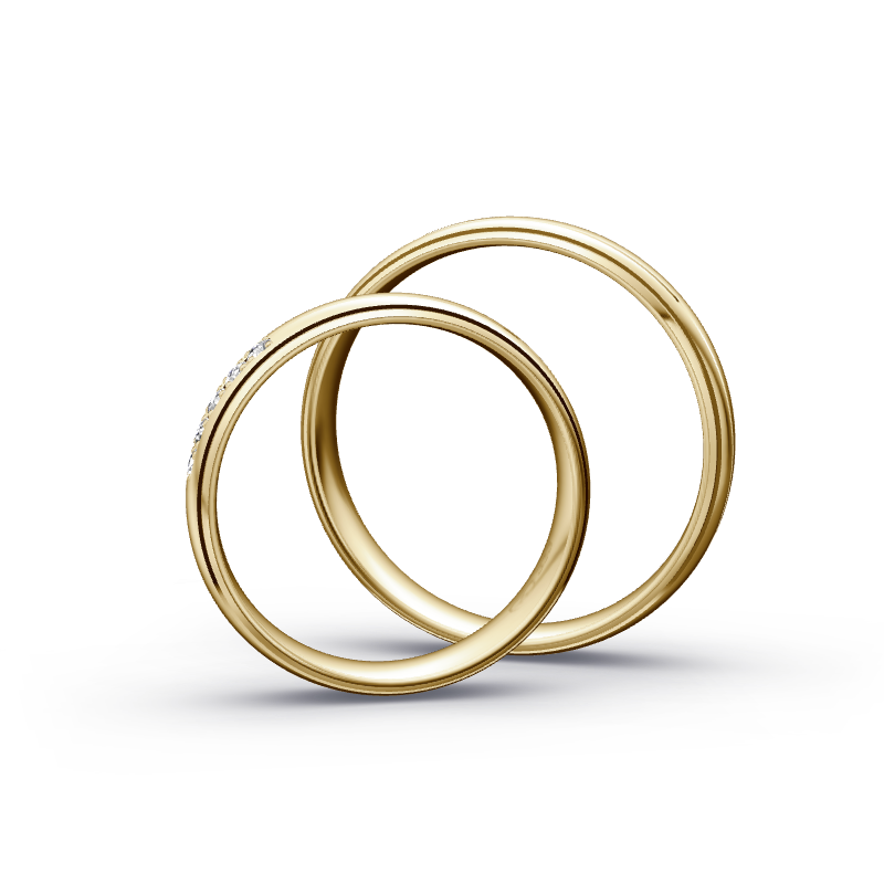 Miniaturbild: Trauringe TL9128 - Gelbgold (Poliert) | Eheringe aus Gold