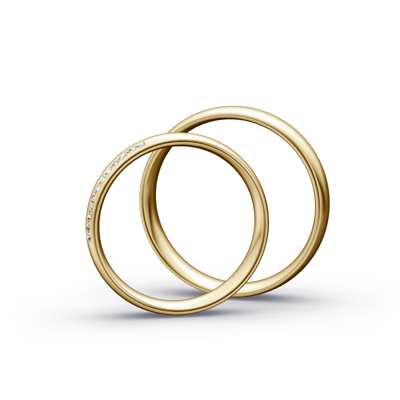 Miniaturbild: Trauringe TL9072 - Gelbgold (Poliert) | Eheringe aus Gold