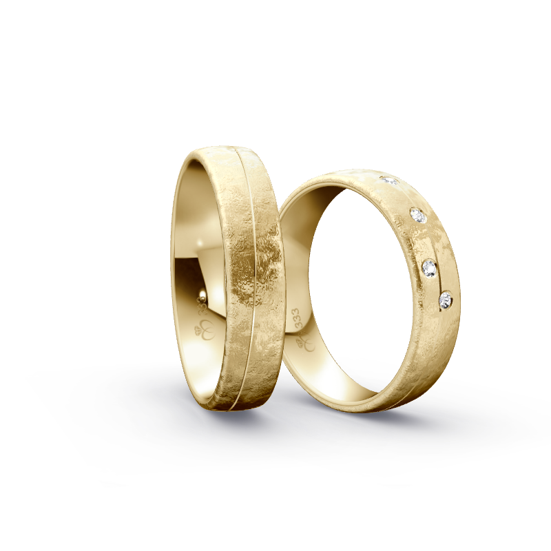 Miniaturbild: Trauringe TL3236 - Gelbgold (Spezialeismatt) | Eheringe aus Gold