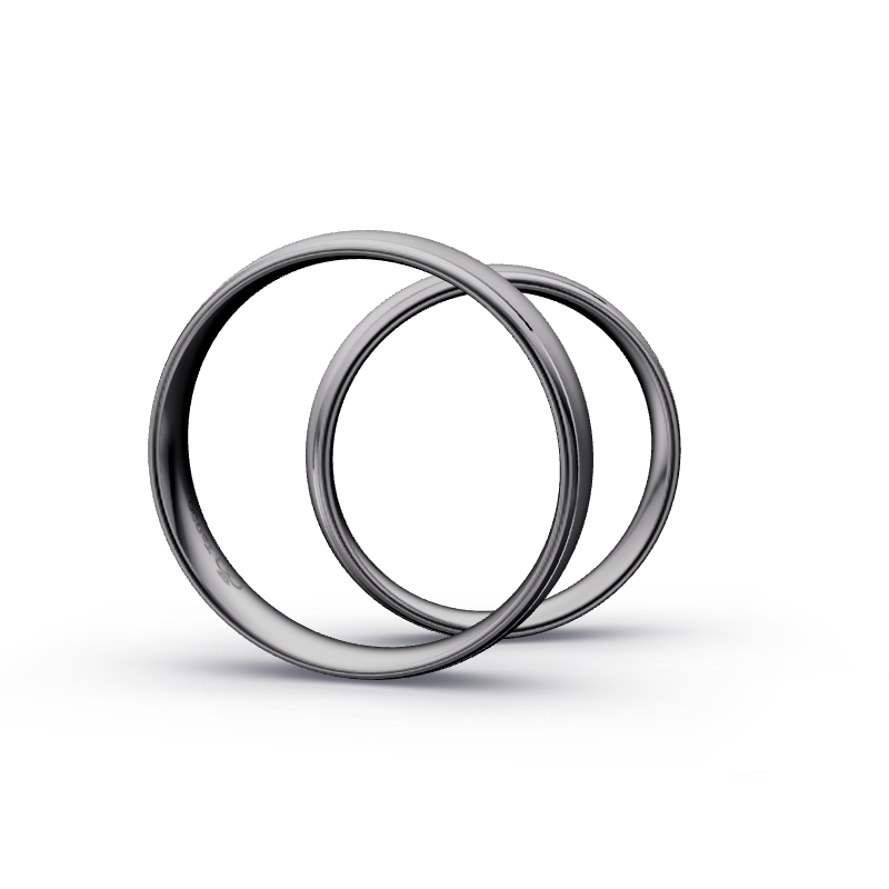Miniaturbild: Trauringe TL8182 - Tantal (Poliert / Sandmatt fein) | 999er Tantal Ring