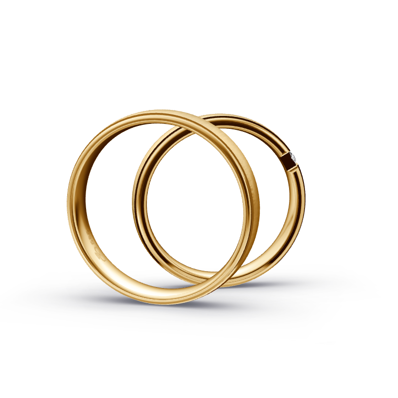 Miniaturbild: Trauringe TL9705 - Sattgelb-Gold