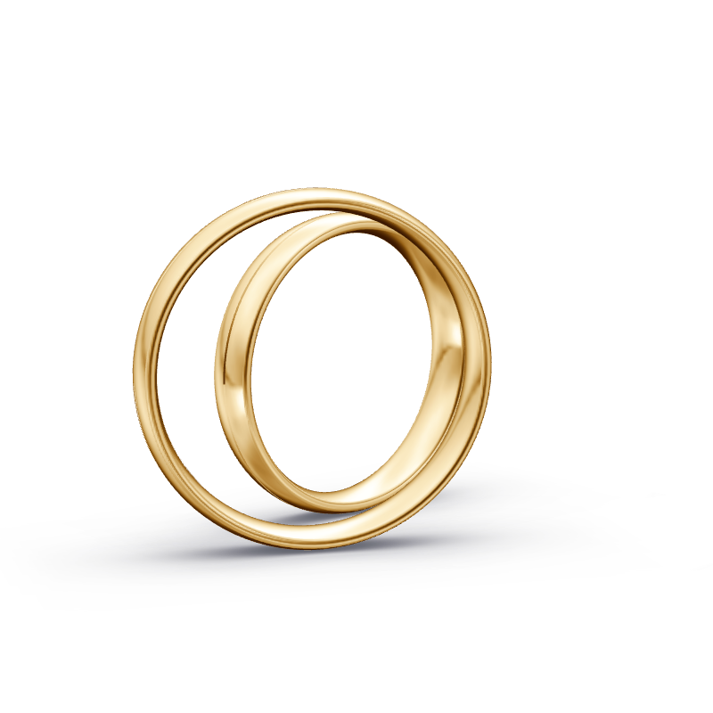 Miniaturbild: Trauringe TL9709 - Sattgelb-Gold