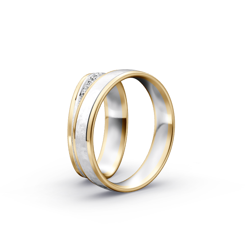 Miniaturbild: Trauringe TL9266 - Gelbgold/Weißgold