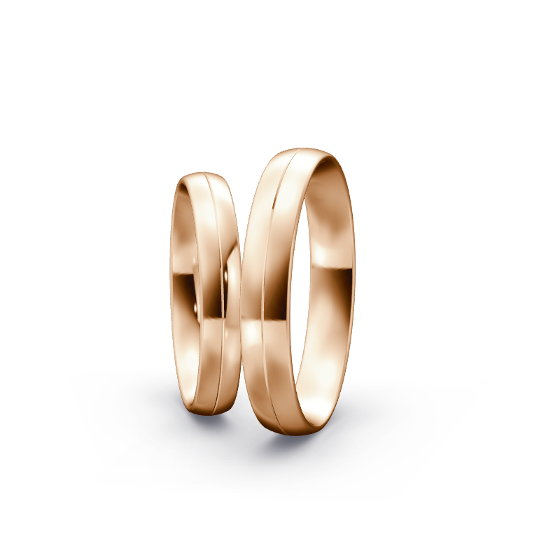 Miniaturbild: Trauringe TL9709 - Rotgold (Poliert) | Eheringe aus Gold