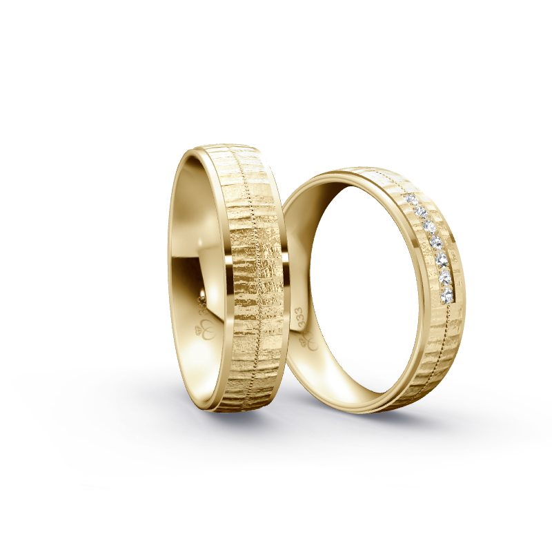 Miniaturbild: Trauringe TL4098 - Gelbgold (Relief) | Eheringe aus Gold