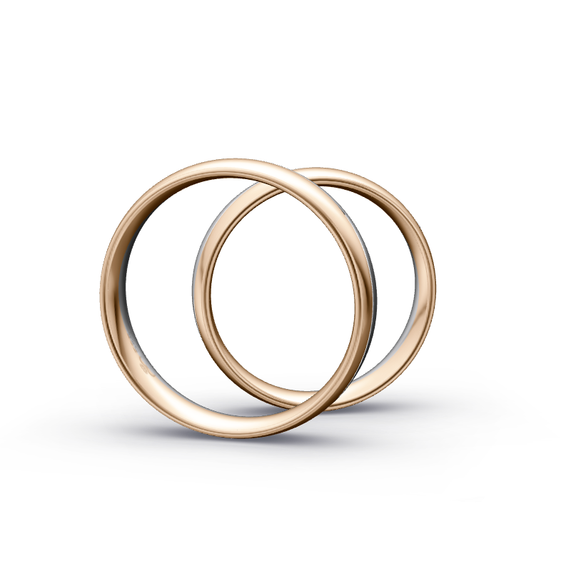 Miniaturbild: Trauringe TL8688 - Roségold/Weißgold