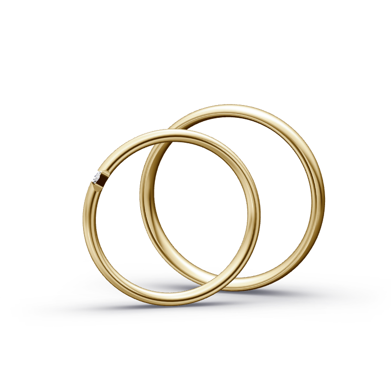 Miniaturbild: Trauringe TL8771 - Gelbgold (Poliert) | Eheringe aus Gold