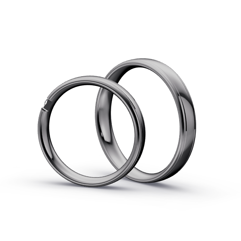 Miniaturbild: Trauringe TL9987 - Tantal (Poliert) | 999er Tantal Ring