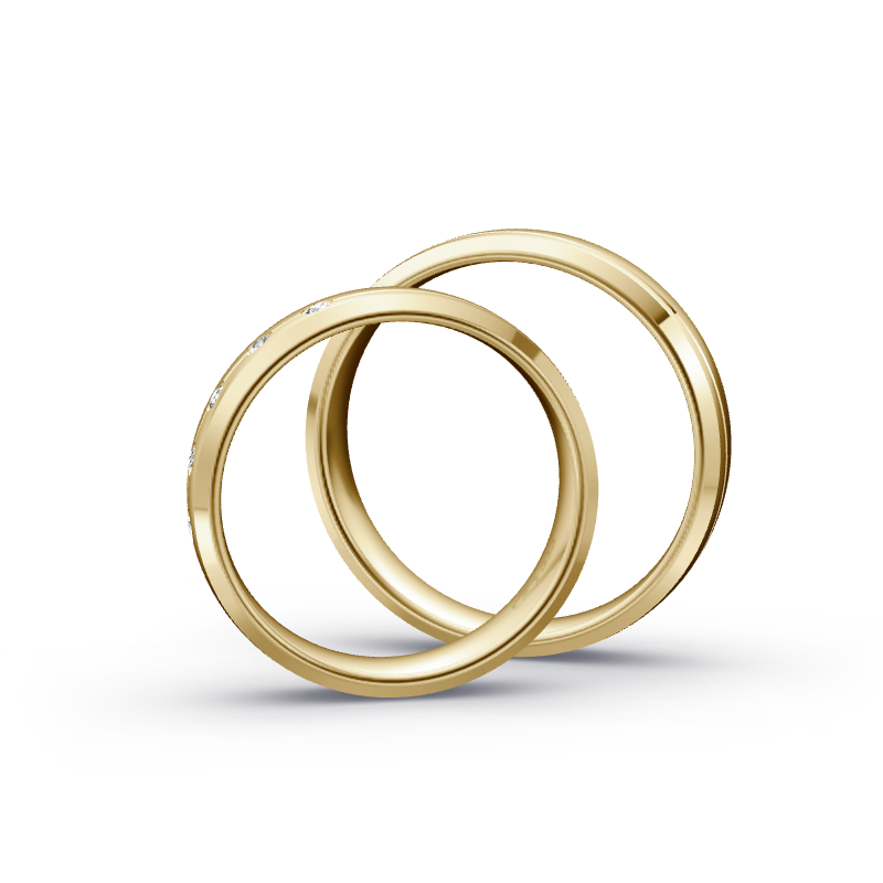 Miniaturbild: Trauringe TL8443 - Gelbgold (Poliert) | Eheringe aus Gold