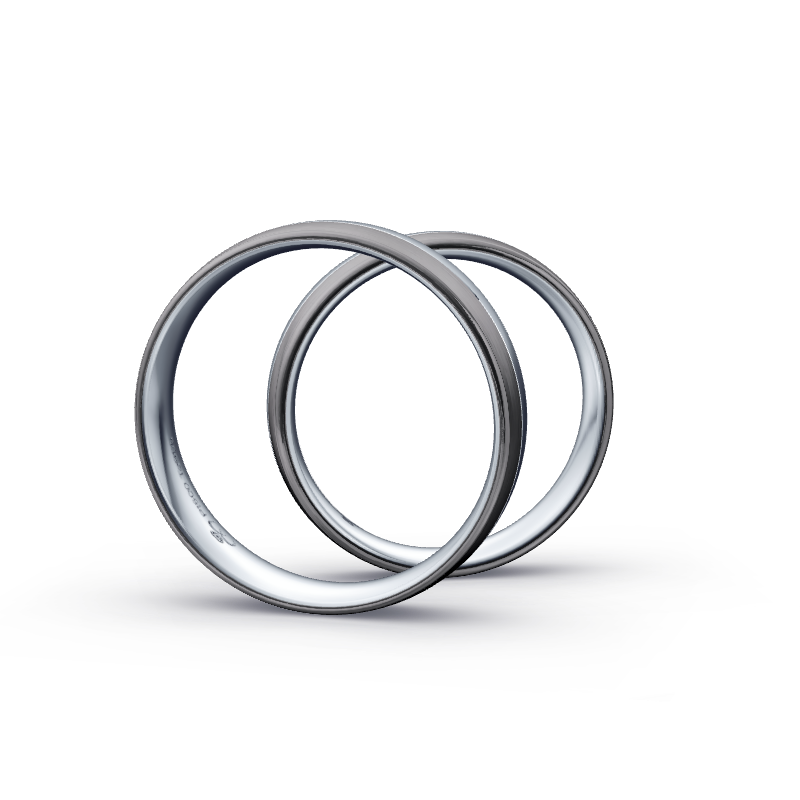 Miniaturbild: Trauringe TL3669 - Tantal/Platin