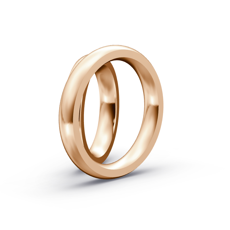 Miniaturbild: Trauringe TL8747 - Rotgold (Poliert) | Eheringe aus Gold