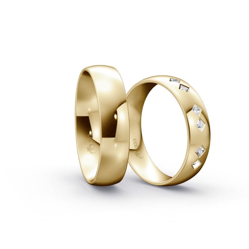Miniaturbild: Trauringe TL4437 - Gelbgold (Poliert) | Eheringe aus Gold