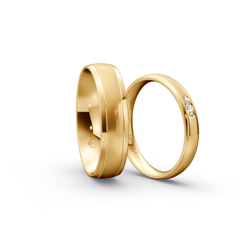 Miniaturbild: Trauringe TL8514 - Sattgelb-Gold