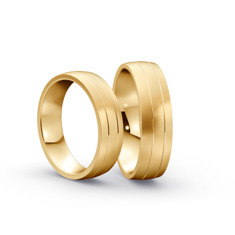 Miniaturbild: Trauringe TL8328 - Sattgelb-Gold