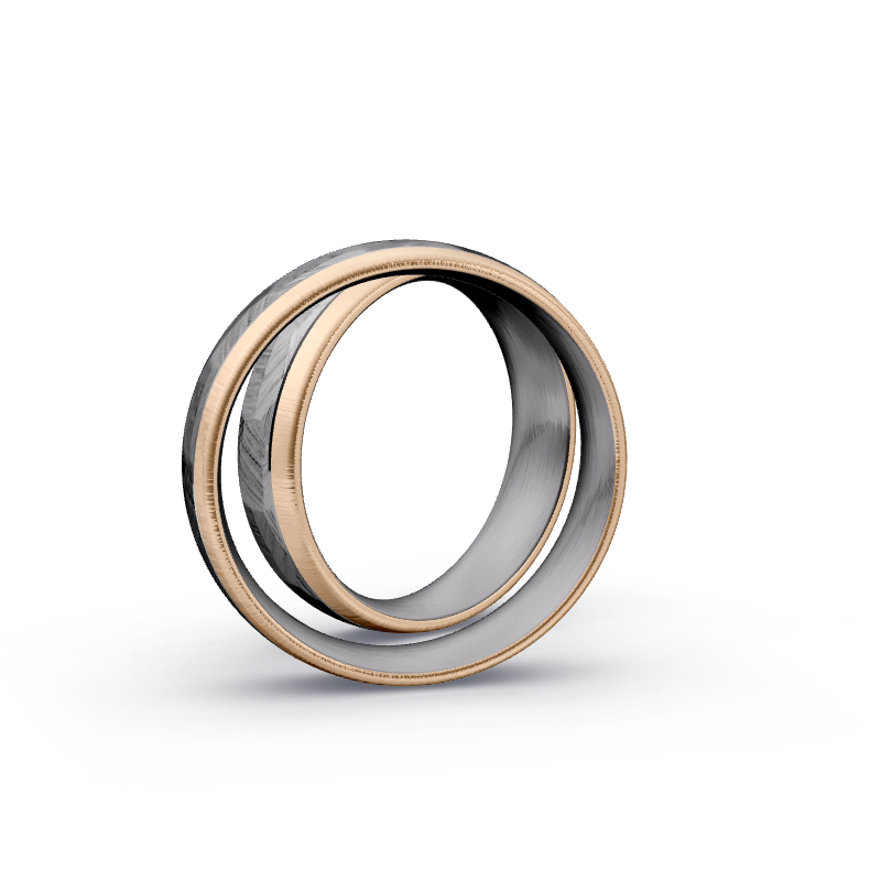 Miniaturbild: Trauringe TL8601 - Tantal/Roségold