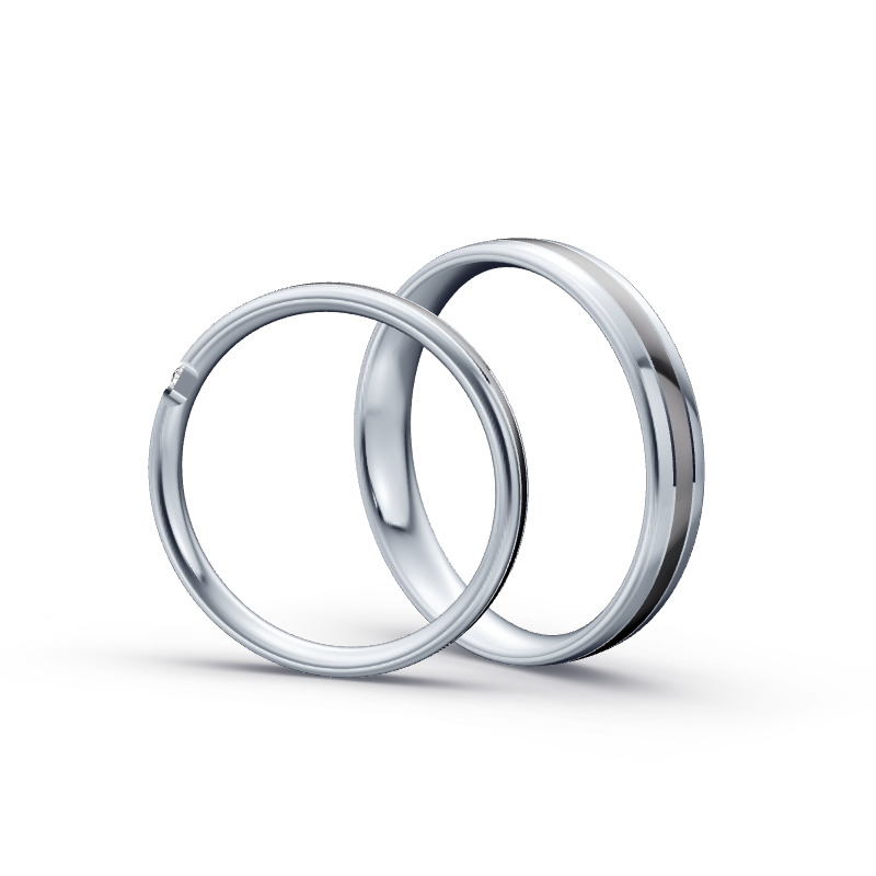 Miniaturbild: Trauringe TL3421 - Tantal/Platin