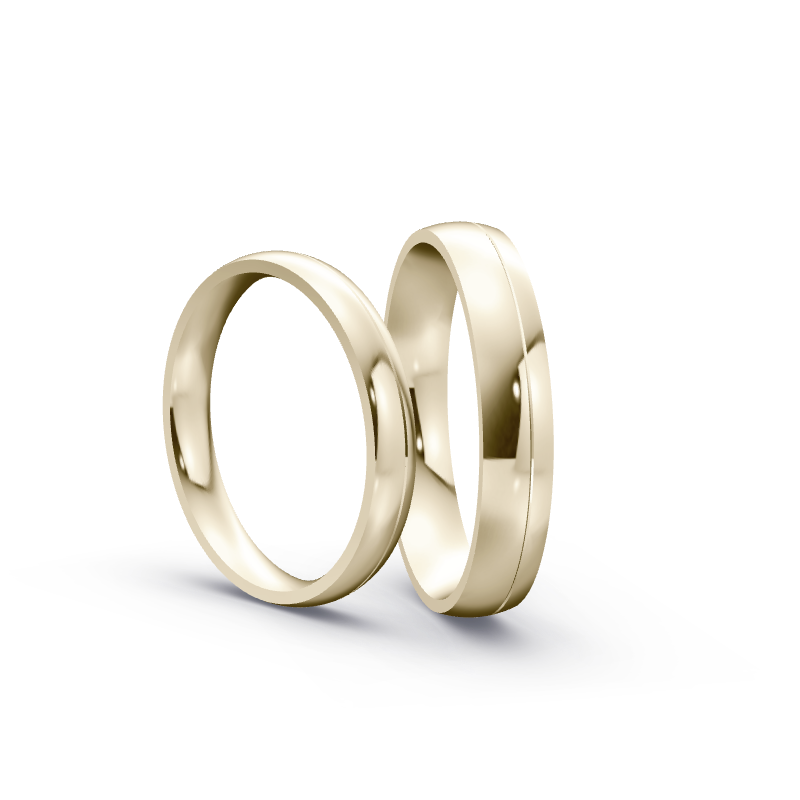 Miniaturbild: Trauringe TL7149 - Chamois (Altweißgold)
