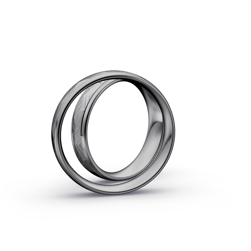 Miniaturbild: Trauringe TL7584 - Tantal (Poliert / Fels) | 999er Tantal Ring