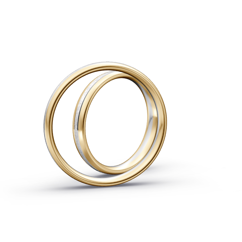 Miniaturbild: Trauringe TL7931 - Gelbgold/Weißgold