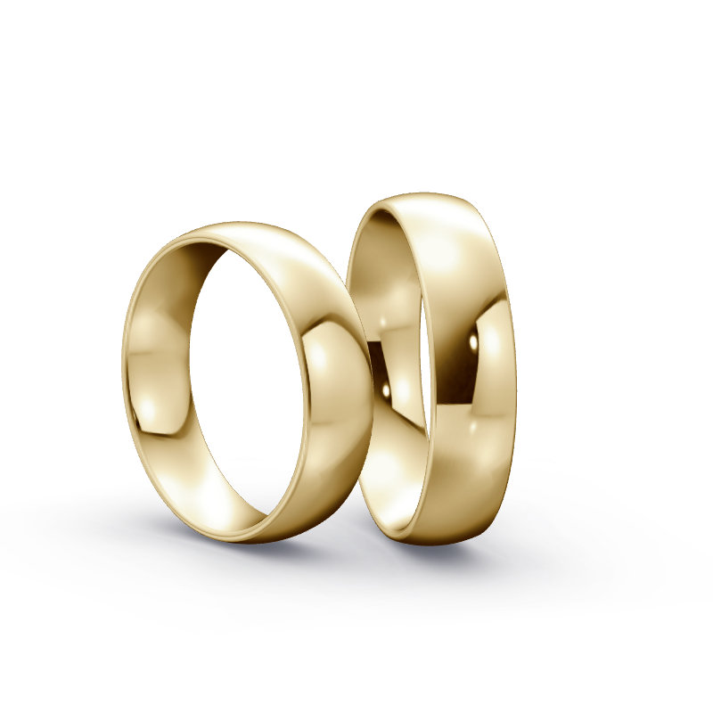 Miniaturbild: Trauringe TL4437 - Gelbgold (Poliert) | Eheringe aus Gold