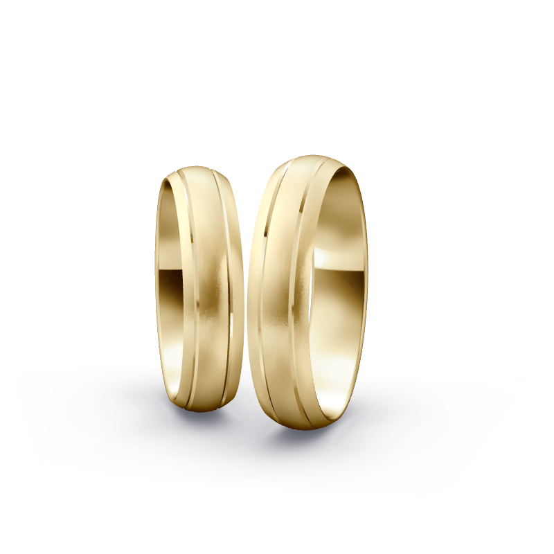 Miniaturbild: Trauringe TL4202 - Gelbgold (Sandmatt fein) | Eheringe aus Gold