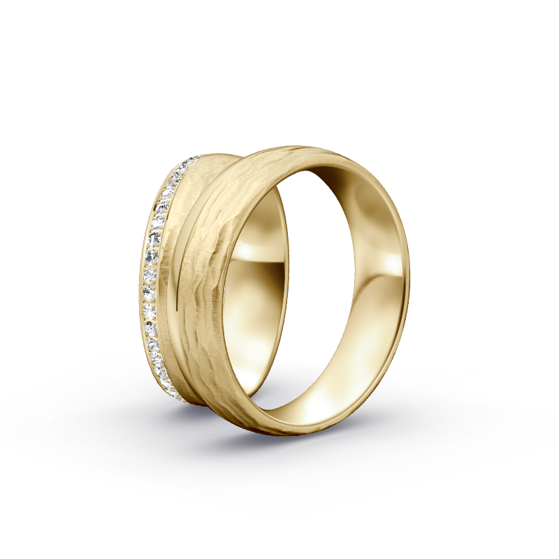 Miniaturbild: Trauringe TL9321 - Gelbgold (Relief längs / poliert) | Eheringe aus Gold