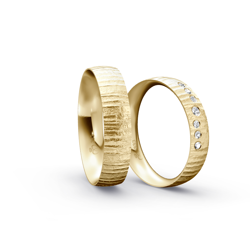 Miniaturbild: Trauringe TL8962 - Gelbgold (Relief) | Eheringe aus Gold