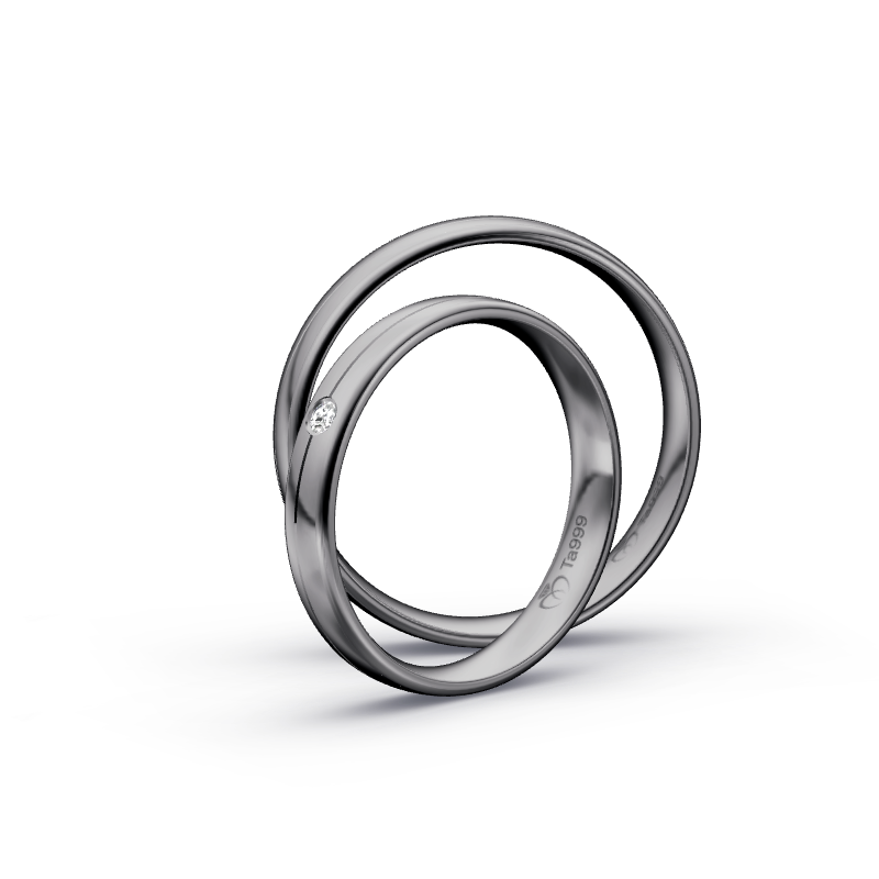 Miniaturbild: Trauringe TL9237 - Tantal (Poliert) | 999er Tantal Ring
