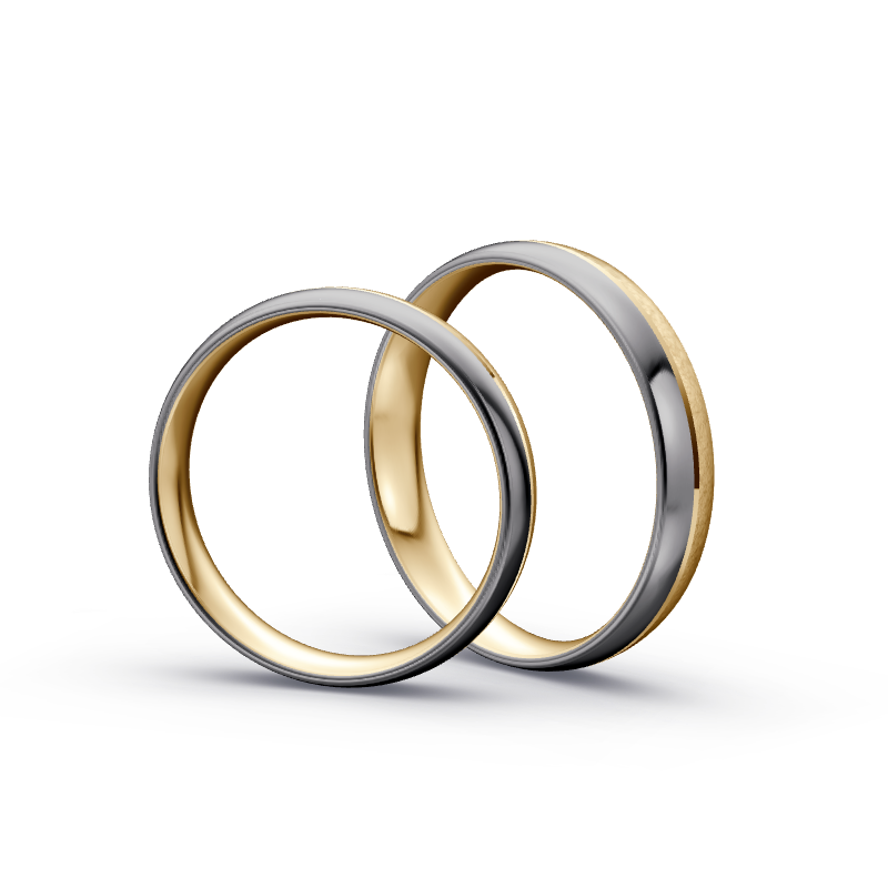 Miniaturbild: Trauringe TL2978 - Tantal/Gelbgold