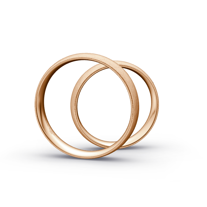 Miniaturbild: Trauringe TL9849 - Rotgold (Kreismatt) | Eheringe aus Gold