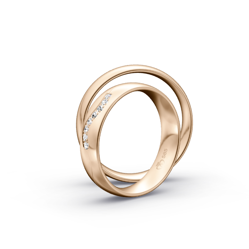 Miniaturbild: Trauringe TL3634 - Roségold (Poliert) | Eheringe aus Gold