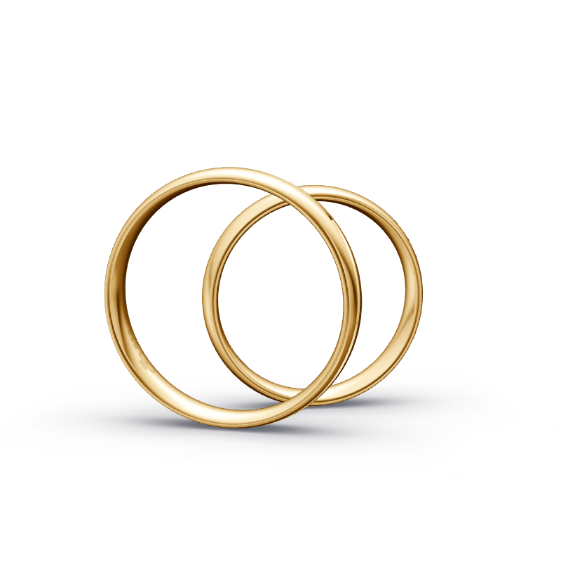 Miniaturbild: Trauringe TL1117 - Sattgelb-Gold