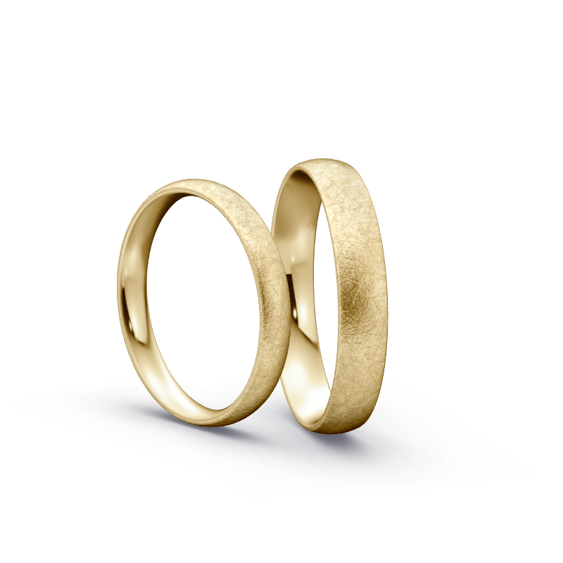 Miniaturbild: Trauringe TL1525 - Gelbgold (Eismatt) | Eheringe aus Gold