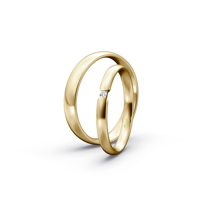 Miniaturbild: Trauringe TL8771 - Gelbgold (Poliert) | Eheringe aus Gold