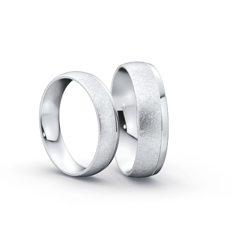 Miniaturbild: Ringpaar TL9538 - Silber