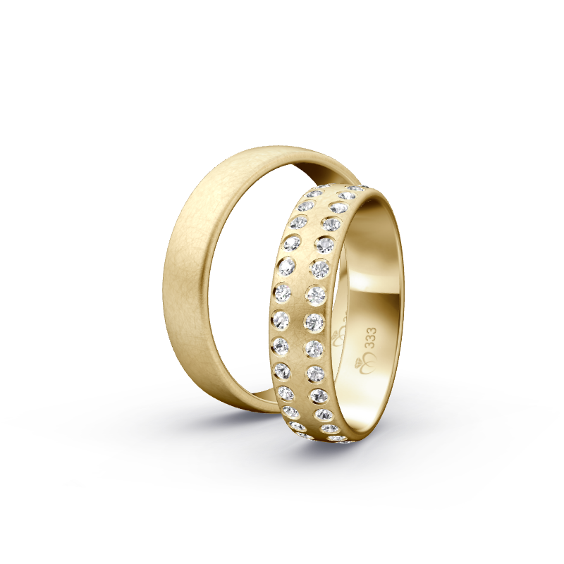 Miniaturbild: Trauringe TL5036 - Gelbgold (Fliesmatt) | Eheringe aus Gold
