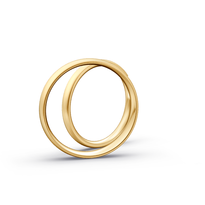 Miniaturbild: Trauringe TL7423 - Sattgelb-Gold