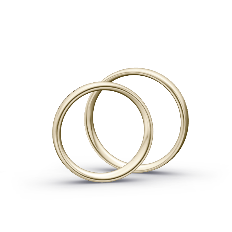 Miniaturbild: Trauringe TL7111 - Chamois (Altweißgold)