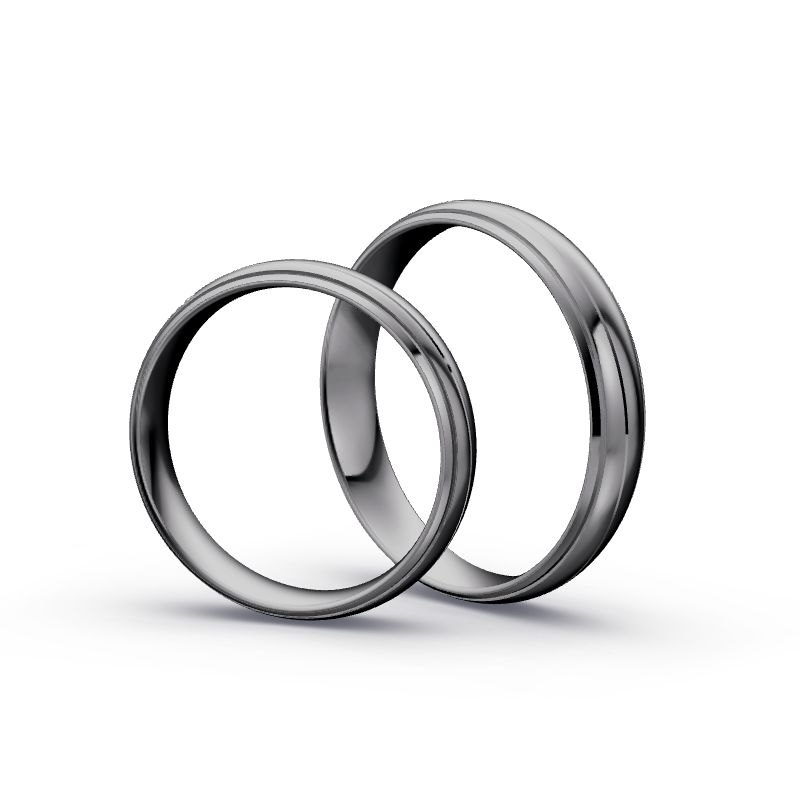 Miniaturbild: Trauringe TL9128 - Tantal (Poliert) | 999er Tantal Ring