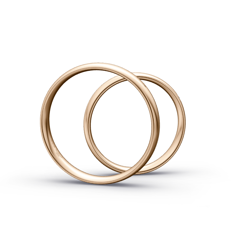 Miniaturbild: Trauringe TL9709 - Roségold (Poliert) | Eheringe aus Gold