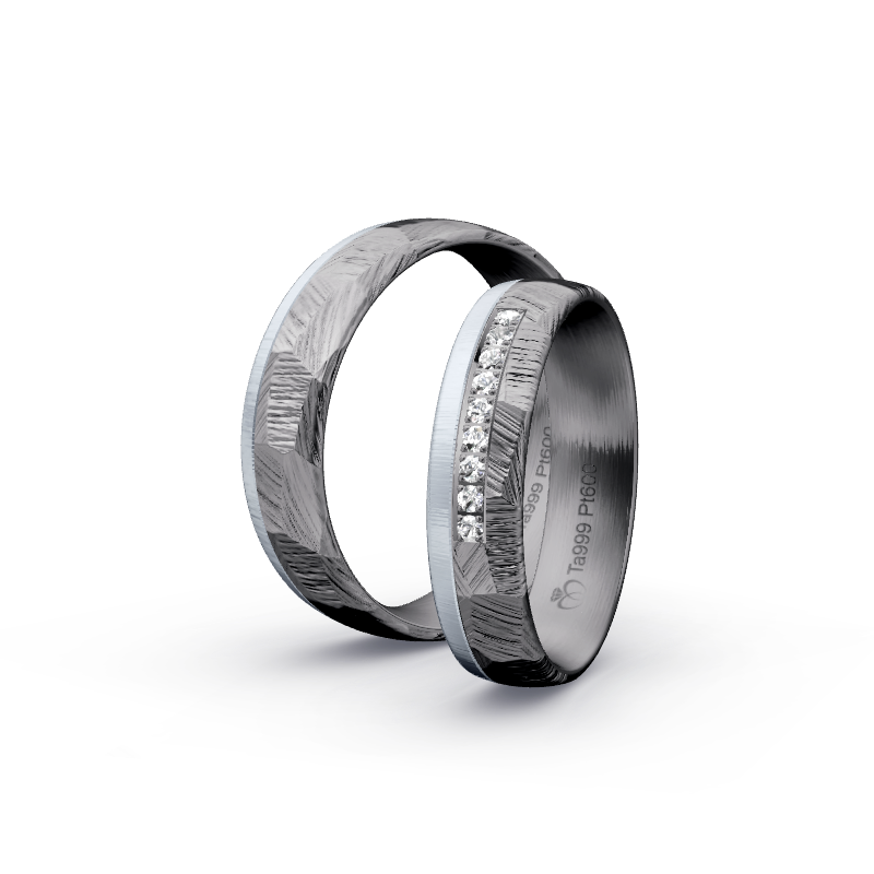 Miniaturbild: Trauringe TL8601 - Tantal/Platin