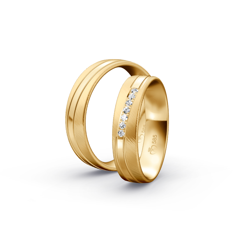 Miniaturbild: Trauringe TL8577 - Sattgelb-Gold