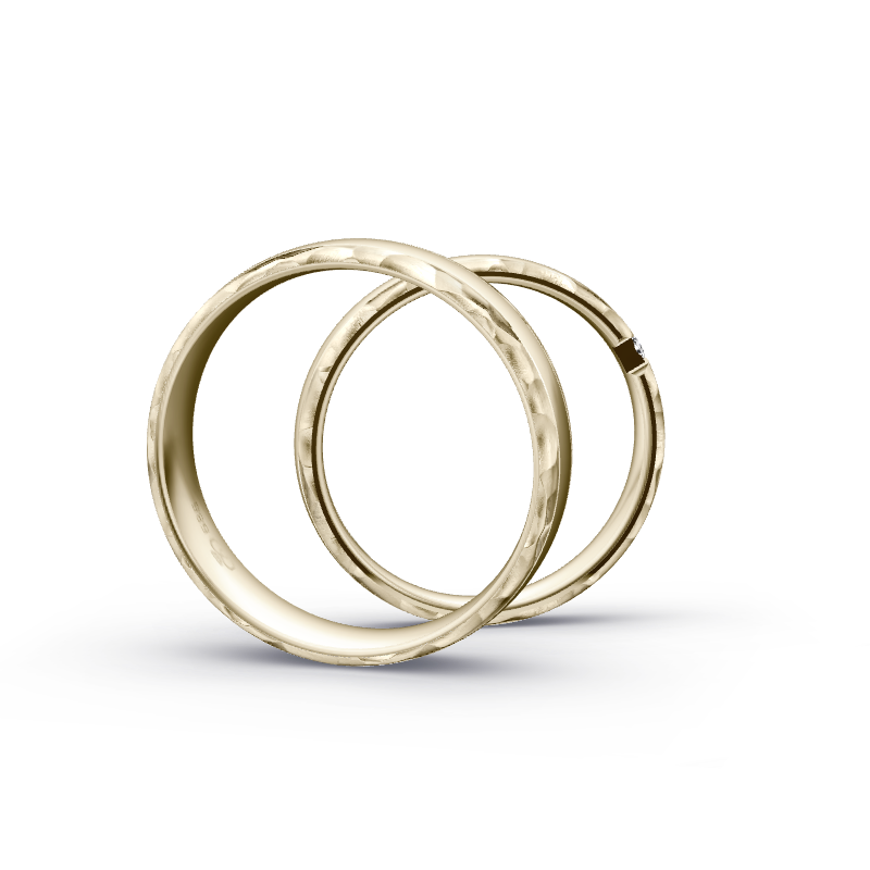 Miniaturbild: Trauringe TL8333 - Chamois (Altweißgold)