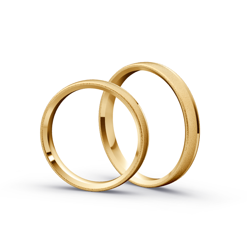 Miniaturbild: Trauringe TL7627 - Sattgelb-Gold