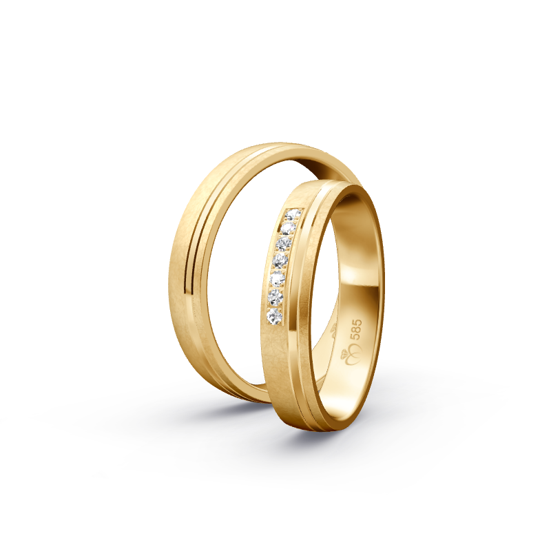 Miniaturbild: Trauringe TL8673 - Sattgelb-Gold