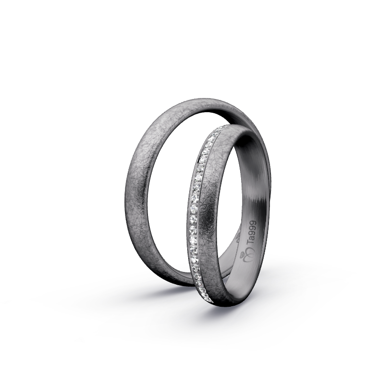 Miniaturbild: Trauringe TL8508 - Tantal (Eismatt) | 999er Tantal Ring